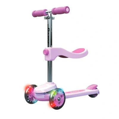 Image de Razor Rollie, Scooter à 3 Roues pour Les Jeunes Enfants, Options de Conduite Assise et Debout, Lumineuses