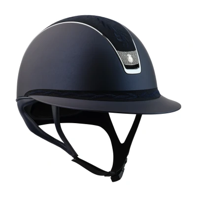 Image de Casque d&#039;équitation Samshield Custom Miss Shadowmatt Flower Embroidery 2.0