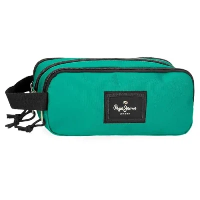 Image de Pepe Jeans Aris Evergreen Trousse triple verte 22 x 10 9 cm Polyester by Joumma Bags, vert,
