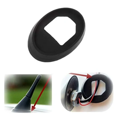 Image de GOFORJUMP Joint en Caoutchouc de Base d&#039;antenne pour V/W V/olkswagen B/ora G/olf Mk4 P/olo Noir