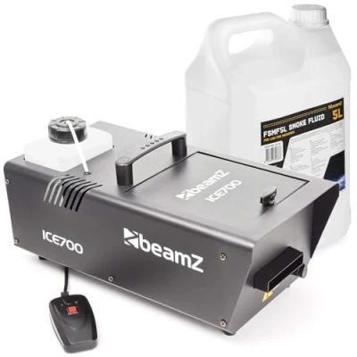 Image de BeamZ ICE700 Machine à Fumée avec 5L de Liquide Brouillard Idéal pour Animer vos Soirées