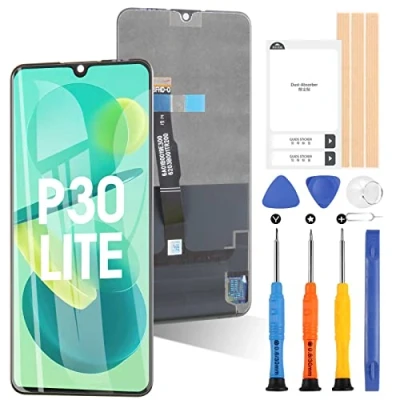 Image de Écran d&#039;affichage pour Huawei P30 Lite/Nova 4E MAR L01A L21A LX1A Tactile LCD de Remplacement en Verre Digitizer avec Outils (Noir)