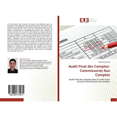 Image de Audit Final des comptes Commissariat aux Comptes: dans le cadre d&#039;une mission