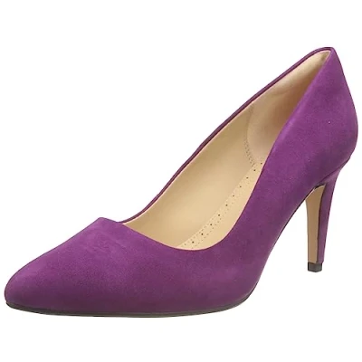 Image de Clarks Femme Laina Rae Escarpins, Daim Violet, 37 EU