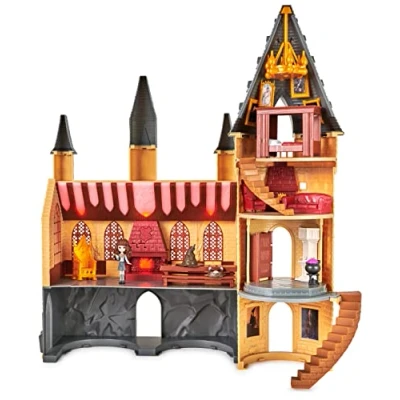 Image de HARRY POTTER CHÂTEAU DE Poudlard MAGICAL MINIS WIZARDING WORLD Château Avec Effets Sonores et Lumineux Figurine Hermione 12 Accessoires 6061842 Jouet Enfant 5 ans +