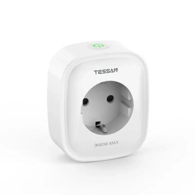 Image de TESSAN Prise Connectée et Intelligentes, Smart Life WiFi, 3680 W Programmable avec Commande Vocale, Contrôle à Distance Fonction de Temps, Compatible Alexa, Google Home