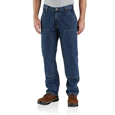 Image de Carhartt Loose Fit Double Front Logger Jean, Canal, 34W x 32L Homme