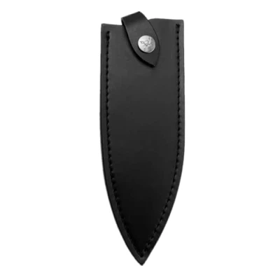 Image de Aibote Porte fourreau de Gaine Couteau en Cuir avec Boucle Ceinture pour Couteaux Cuisine Chef sac Poche étui Tactique Chasse à Lame Fixe (D)