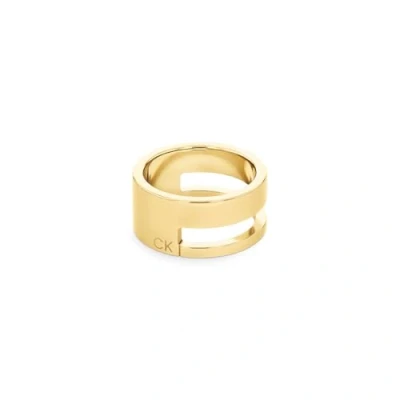 Image de Calvin Klein Geometric Essentials Bague goldcoloured, Femme, Taille: 54, Gold coloured