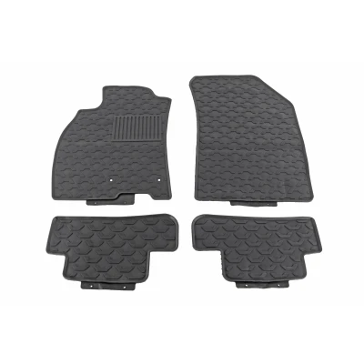 Image de VAICO V46 1403 Ensemble de tapis sol Caoutchouc avant et arrière 4 noir Sur mesure RENAULT: MEGANE 3, 3 Coupe