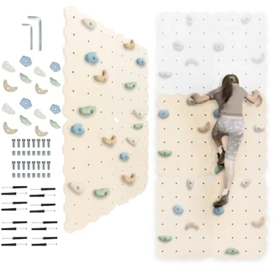 Image de MAMOI® Mur Escalade pour Enfant, Module d&#039;escalade Interieur Bebe, descalade avec Prises Escalade, Planche à partir de