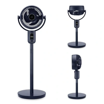 Image de UFESA 3D50 Ventilateur de Circulation d&#039;air avec Oscillation 3D 360º, Multidirectionnel, 50W, 2 Hauteurs, 3 Vitesses, Modes, 1m Haut, Télécommande, Minuterie, Écran LED, Nero