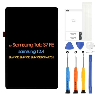 Image de ARSSLY Écran pour Samsung Galaxy Tab S7 FE SM T730 T733 T736 T738U T735 T737 12,4&quot;&quot; LCD tactile Digitazer Assembly Remplacement avec outils (ne convient pas Plus)