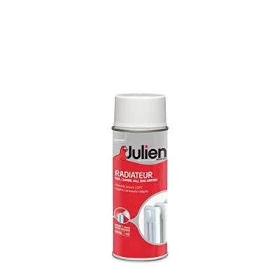 Image de Julien Peinture Aérosol pour Radiateur en Phase Aqueuse Blanc Satin 400ml