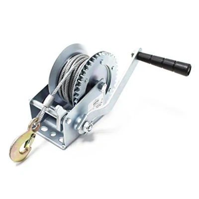 Image de WilTec Treuil à Câble Manuel de Halage Charge Max. 720kg 10m Rapport transmision 4:1 Bateau Auto