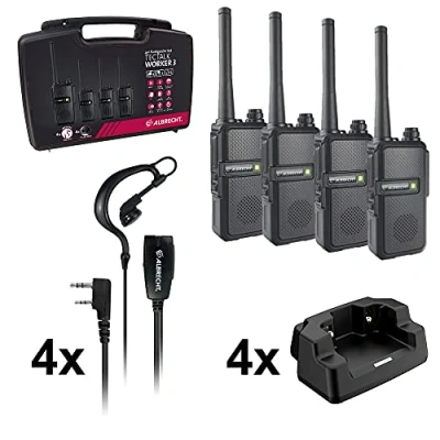 Image de Albrecht Tectalk Worker 3 4er 29826 Talkie walkie PMR Jeu de 4