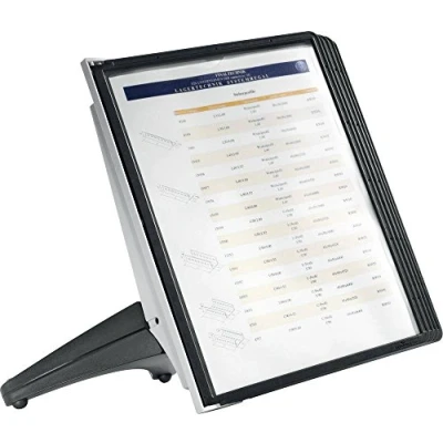 Image de Durable 554001 Support de Consultation Sherpa Soho 5 Pochettes pour Et Présentation Documents A4 Noir