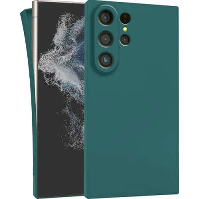 Image de MyGadget Coque pour Samsung Galaxy S23 Ultra Case TPU Souple &amp; Soft Cover Protection Extra Fine Légère Étui Coloré Anti Choc et Rayures Olive
