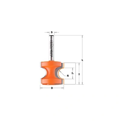 Image de CMT Orange Tools 954,509,11 Fraise semi circulaire hm 12 r s d 12,7 44,5