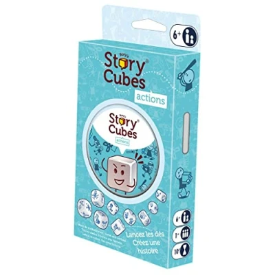 Image de Zygomatic Story Cubes : Actions Jeu de dés pour raconter des Histoires Créativité À partir 6 Ans 1 Joueur 10 Minutes par Partie Multilingue (Espagnol)