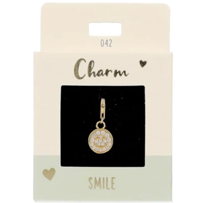 Image de Depesche 11785 042 Charms Express Yourself Pendentifs pour Colliers et Bracelets, Emoji,doré, comme Petit Cadeau, Multicolored
