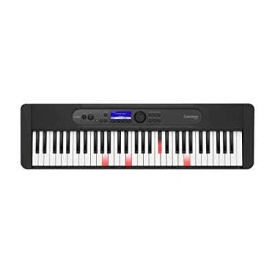 Image de Casio LK S450 CASIOTONE Top Clavier à touches lumineuses avec 61 frappe dynamique au look piano 600 sons et 200 rythmes d&#039;accompagnement, entrée microphone, noir