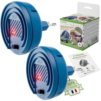 Image de ISOTRONIC® Répulsif Contre Souris et Rats, Anti Moustiques Puces, Martres Cafards, 3 en 1 avec commutateur 230V, 2 pièces
