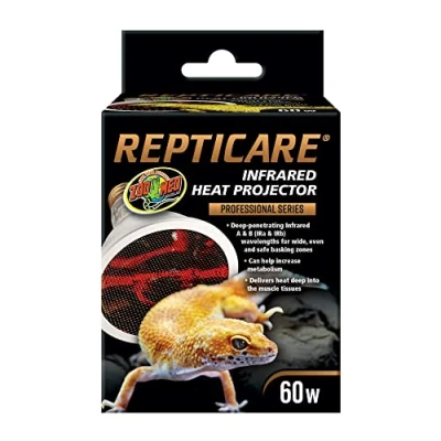 Image de Zoo Med ReptiCare Projecteur de chaleur infrarouge 60 W Noir