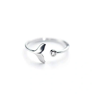 Image de unknow Bague réglable en argent sterling 925 avec queue de baleine