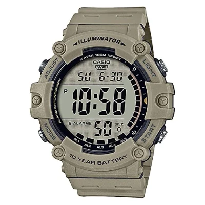 Image de Casio Montre à affichage digital, Femme, Taille: One Size, Beige