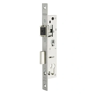 Image de THIRARD Boitier de serrure encastrable à cylindre pour menuiserie métallique, axe 21mm, entr’axe 70, bouts carrés, inox