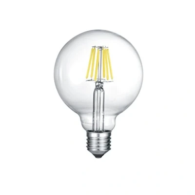 Image de TRIO, Ampoules, Globe 1xE27, max.6,0 W Corps: Verre, Transparent claire Ø:12,5cm, H:17,3cm IPX0,Réglable avec interrupteur
