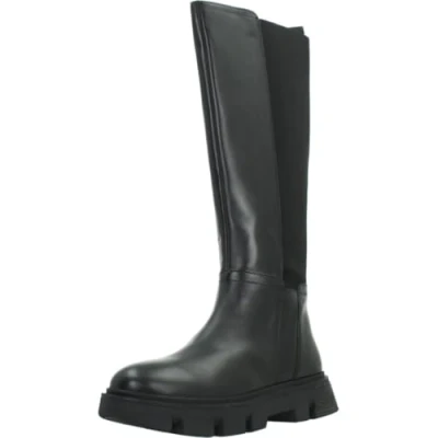 Image de Geox Femme D Vilde Bottes Tendance, Noir, 38 EU