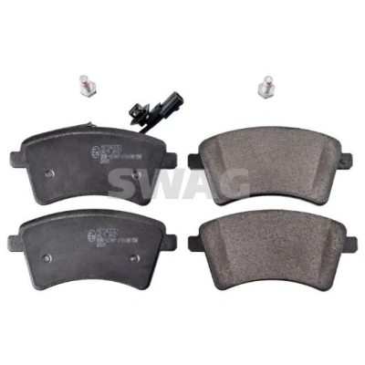 Image de SWAG 60 11 6200 Jeu de plaquettes frein Essieu avant contact signal d&#039;usure inclus avec kit vis RENAULT: Kangoo II Express