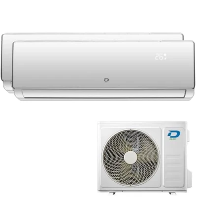 Image de CLIMATISEUR MULTI BI SPLIT R32 DILOC 9000+12000 BTU wifi COMPRESSEUR SHARP