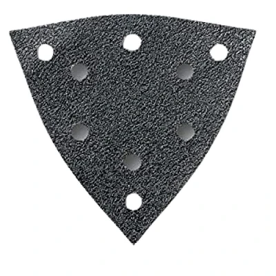 Image de FEIN 63717294020 Accessoires oscillants SL; Feuille abrasive perforée triangulaire 130mm Grain 80 Pack de 16, Accessoire, Oscillation