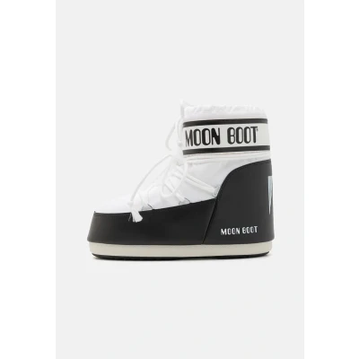 Image de Moon Boot ICON LOW Unisex Bottines à lacets, Taille: 39 41, White Imitation cuir/textile