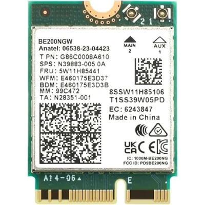 Image de HighZer0 Electronics BE200 WiFi 7 Card M.2 PCIe Tri Band 2.4/5/6 GHz Up to 5.8 Gbps Gaming for PC Supports Bluetooth 5.4 &amp; Intel PCs with Windows 10/11 BE200NGW