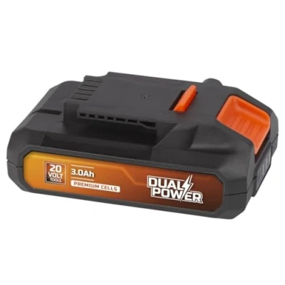Image de PowerPlus Batterie Dual Power POWDP9023 20 V, 3,0 Ah, pour Outils de Affichage la Puissance, LED Plate Forme Batterie, idéale visseuse sans Fil, Petite perceuse,