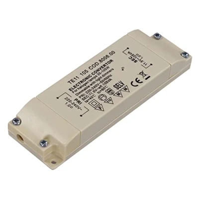 Image de Transmedia Transformateur halogène 230/12V/35 105W, protection contre les surcharges, fusible thermique, non dimmable, 123 x 39 18 cm mince, LT2 2L