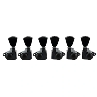 Image de Musiclily Economy 3L3R Roto Style Scellé Guitare Mécaniques Set pour Epiphone Les Paul SG ES, Keystone Button Noir