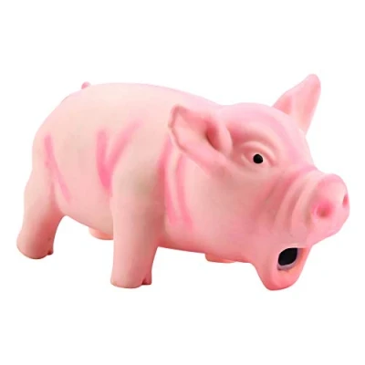 Image de FTVOGUE Jouet à mâcher pour Chien, Jouets Macher Mignon Cochon grognement Latex Chien Chiot (01)
