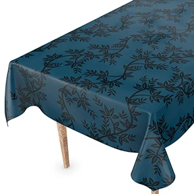 Image de ANRO Nappe en Toile cirée Lavable 100 x 140 cm Bords découpés Citrons