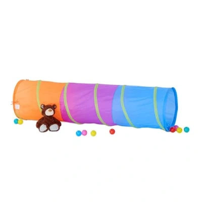 Image de Relaxdays 10022470 Tunnel de Jeu Rampant Enfants Pop Up Tente Plein Air Jouet, Coloré, 10022470, 170 x 45 cm