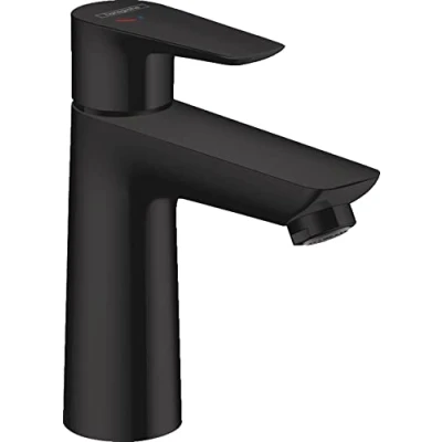 Image de hansgrohe Talis E Mitigeur de lavabo 110 CoolStart sans tirette ni vidage, noir mat, 71714670