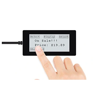 Image de Waveshare E Paper 2.9 Pouces for Raspberry Pi Pico Ink Écran Tactile 296x128 Display Électronique Bicolore Noir/Blanc 3.3V, Support 5Points, SPI/I2C, Rafraîchissement partiel