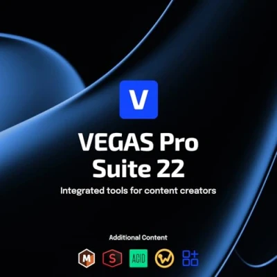 Image de VEGAS Pro suite 22 la tout en un pour vidéo, l&#039;audio et postproduction logiciel d&#039;édition vidéo de montage Windows 10/11 PC 1 licence