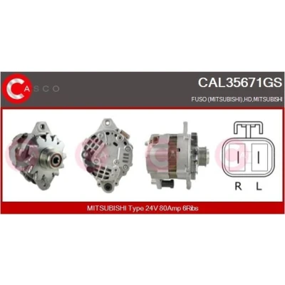 Image de CASCO CAL20100AS Alternateur 12V 70A OPEL: Corsa B 3/5 portes, Combo Van, Vectra A Berline, VAUXHALL: Mk1