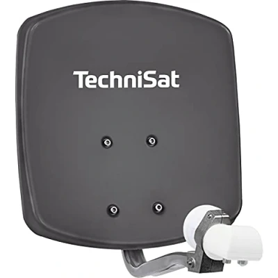 Image de TechniSat DigiDish 33 Parabole en aluminium avec fixation AZ/EL et LNB twin Gris