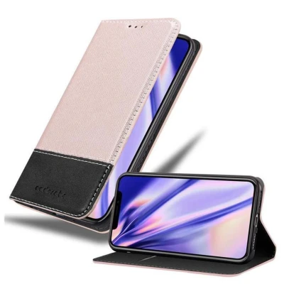 Image de Coque pour Apple iPhone X / XS en ROSE NOIR Housse de protection Étui avec fermeture magnétique, fonction support et compartiment carte Neuf